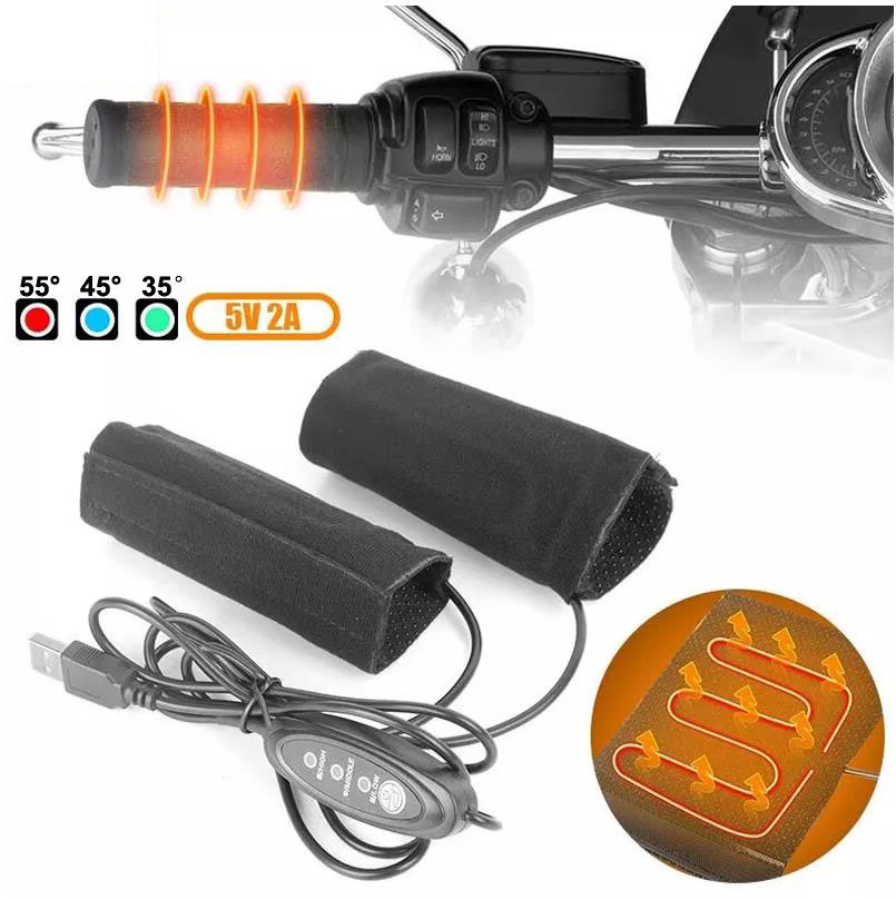 Handlebar Grip Heated - Poignées chauffantes pour moto 5V 2A,
