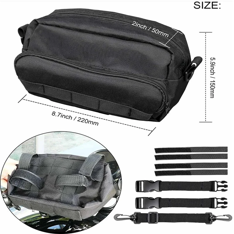 Motorcycle Gear Backpack - Sac de Rangement Avant Universel pour