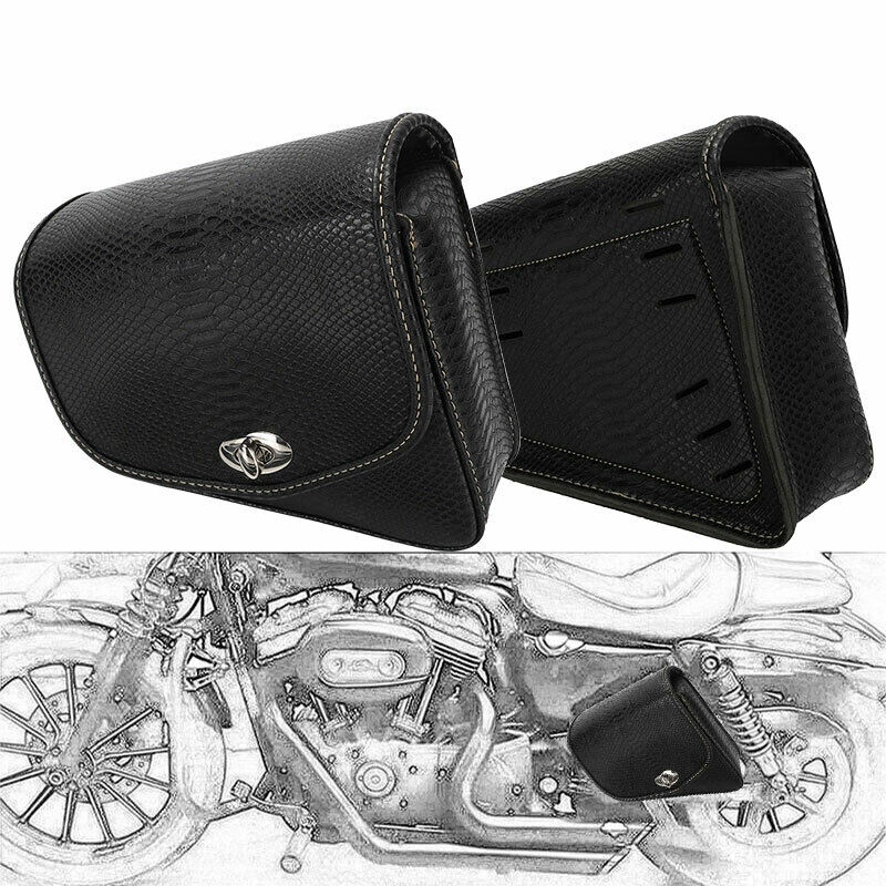 Motorcycle Gear Backpack - Sac de selle latéral en cuir