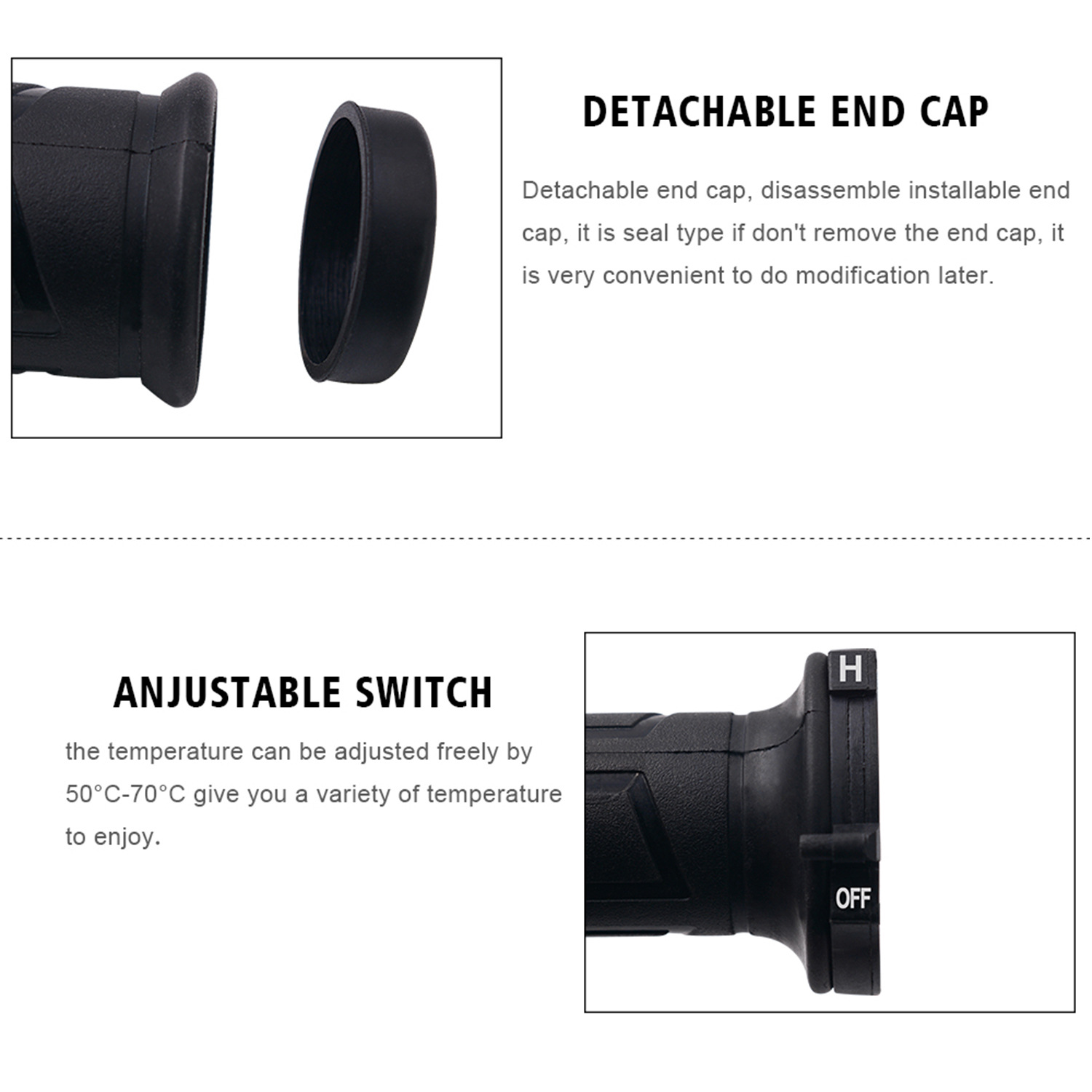 Poignées chauffantes pour Moto - Handlebar Grip Heated avis et prix